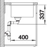 Врезная кухонная мойка Blanco Subline 800-U антрацит