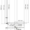 Шторка на ванну WasserKRAFT Dill 61S02-80 ширина 80 см, черный профиль