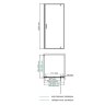 Душевой уголок WasserKRAFT Elbe 74P28 80x90x200 см, распашная дверь, черный профиль