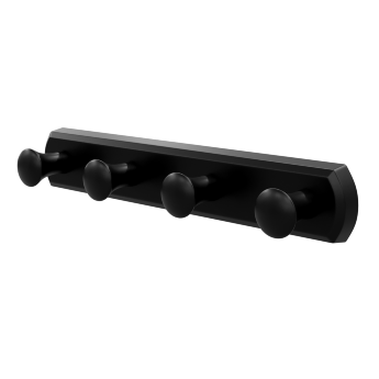 Крючок 4 шт. WasserKRAFT K-1074BLACK черный матовый