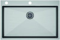 Мойка кухонная Paulmark Kroner 75 Edge PM777551-BS из нержавеющей стали, нержавеющая сталь