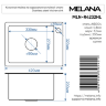 Мойка R4232HL MELANA ProfLine 3,0/200 САТИН врезная прямоугольная