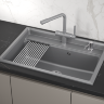 Мойка для кухни Granula Kitchen Space 7301 алюминиум, 73х51 см, прямоугольная