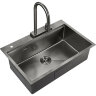 Мойка для кухни Milacio Denia 75 Steel сталь воронёная MC.77429