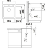 Кухонная мойка Blanco Naya 45 мягкий белый 527126