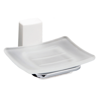 Мыльница WasserKRAFT Leine K-5029WHITE стеклянная