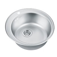 Мойка кухонная  Emar 510C decor нержавеющая сталь