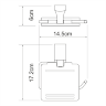 Держатель туалетной бумаги WasserKRAFT Leine K-5025WHITE с крышкой