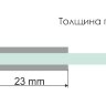Душевой уголок WasserKRAFT Elbe 74P20 90x80x200 см, распашная дверь, черный профиль
