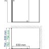 Душевой уголок WasserKRAFT Elbe 74P20 90x80x200 см, распашная дверь, черный профиль