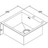 Мойка для кухни из нержавеющей стали Gerhans RK35044В, графит