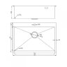 Мойка для кухни MILACIO Denia 750 Steel золото MC.77508
