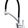 Смеситель для кухонной мойки Zorg Sanitary ZR 354-6 YF хром\черный