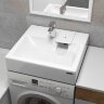 Раковина Paulmark Berg PM710431 над стиральной машиной, белый