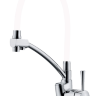 Смеситель для кухни Zorg Sanitary ZR 354-8 YF хром\белый