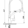 Смеситель для кухни Zorg Sanitary ZR 354-8 YF хром\белый