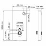 Пристенный модуль инсталляции Wasserkraft Naab 86TLT.040.PE.WH