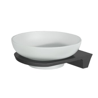 Мыльница стеклянная WasserKRAFT Wiese K-8929 цвет оружейная сталь