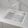 Мойка для кухни Granula Kitchen Space 6003i арктик, 60х51 см, прямоугольная