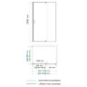 Душевой уголок WasserKRAFT Elbe 74P22 100x90x200 см, распашная дверь, черный профиль