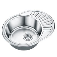 Врезная мойка Emar Steel ЕМЛ-5745 57x37x18 см сталь цвет хром