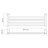 Полотенцедержатель WasserKRAFT Leine K-5031WHITE, поворотный