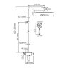 Wasserkraft A113.117.127.CH Thermo Душевая система с термостатическим смесителем