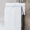 Раковина Paulmark Mond PM720431 над стиральной машиной, белый