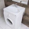 Раковина Paulmark Mond PM720431 над стиральной машиной, белый