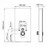 Пристенный модуль инсталляции Wasserkraft Naab 86TLT.040.SE.BL