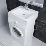 Раковина Paulmark Amberg PM750431 над стиральной машиной, белый