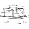 Вытяжка встраиваемая Evelux Margit 60 X