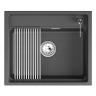 Мойка для кухни Granula Kitchen Space 6003i черный, 60х51 см, прямоугольная