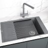 Мойка кухонная Kuchenstern BRETT 60 Ku-Granit черный