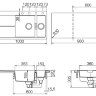 Кухонная мойка SCHOCK Horizont 60D, серебристый камень (700977)