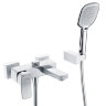 Смеситель WasserKRAFT Aller 1061 White для ванны с коротким изливом, цвет хром/белый