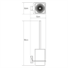 Ершик для унитаза WasserKRAFT Leine K-5027WHITE, подвесной