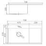 Мойка для кухни из нержавеющей стали Gerhans K37851-L
