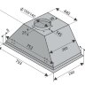 Konigin Falcon Black Glass 80 встраиваемая вытяжка 