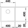 Кухонная мойка Blanco Zerox 400-IF Durinox 523097