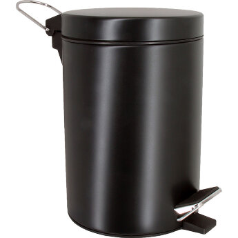 Ведро для мусора WasserKRAFT 3 литра K-633BLACK черное матовое