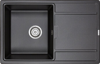 Мойка кухонная Paulmark Flugen 50-780 PM217850-BL из искусственного камня IT-Granit, черный