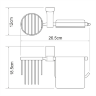 Держатель туалетной бумаги и освежителя WasserKRAFT Leine K-5059WHITE