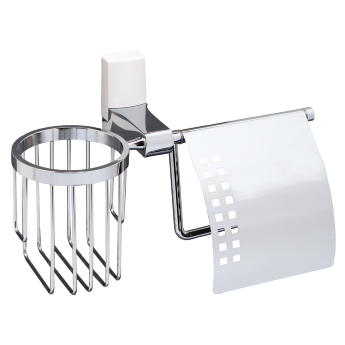 Держатель туалетной бумаги и освежителя WasserKRAFT Leine K-5059WHITE