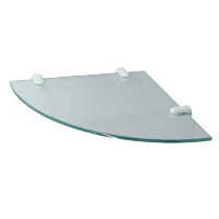 Полка стеклянная угловая WasserKRAFT K-533WHITE