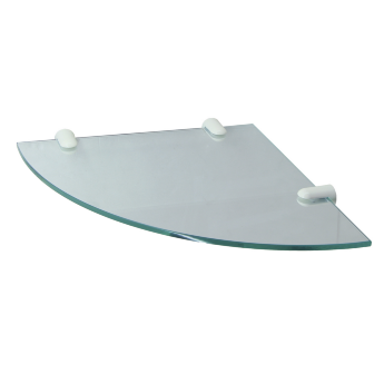 Полка стеклянная угловая WasserKRAFT K-533WHITE