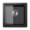 Мойка для кухни Granula Kitchen Space 4501U шварц, 45х45 см, квадратная