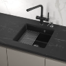 Мойка для кухни Granula Kitchen Space 4501U шварц, 45х45 см, квадратная