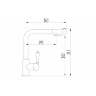 Смеситель для кухонной мойки ZORG Sanitary ZR 320 YF-33 хром