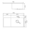 Мойка для кухни из нержавеющей стали K37851B-R графит с PVD покрытием